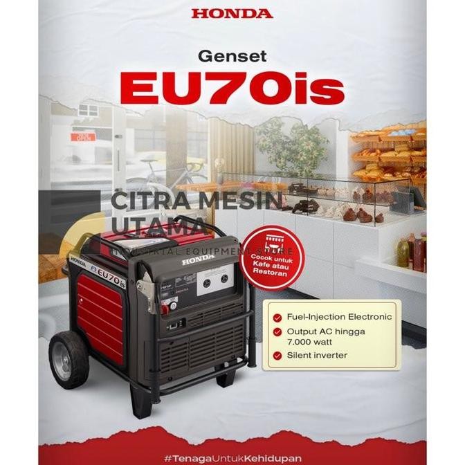 ready  Genset Silent Bensin 5500 Watt Honda EU70IS Gasoline Generator EU 70IS