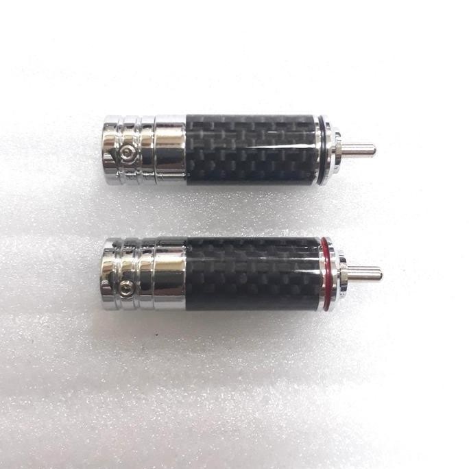 TERMURAH - Jack RCA rhodium plated. Harga utk 1 pasang.