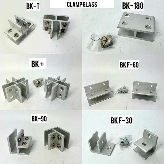 Ambalan Bracket / Siku Penjepit Kaca murah