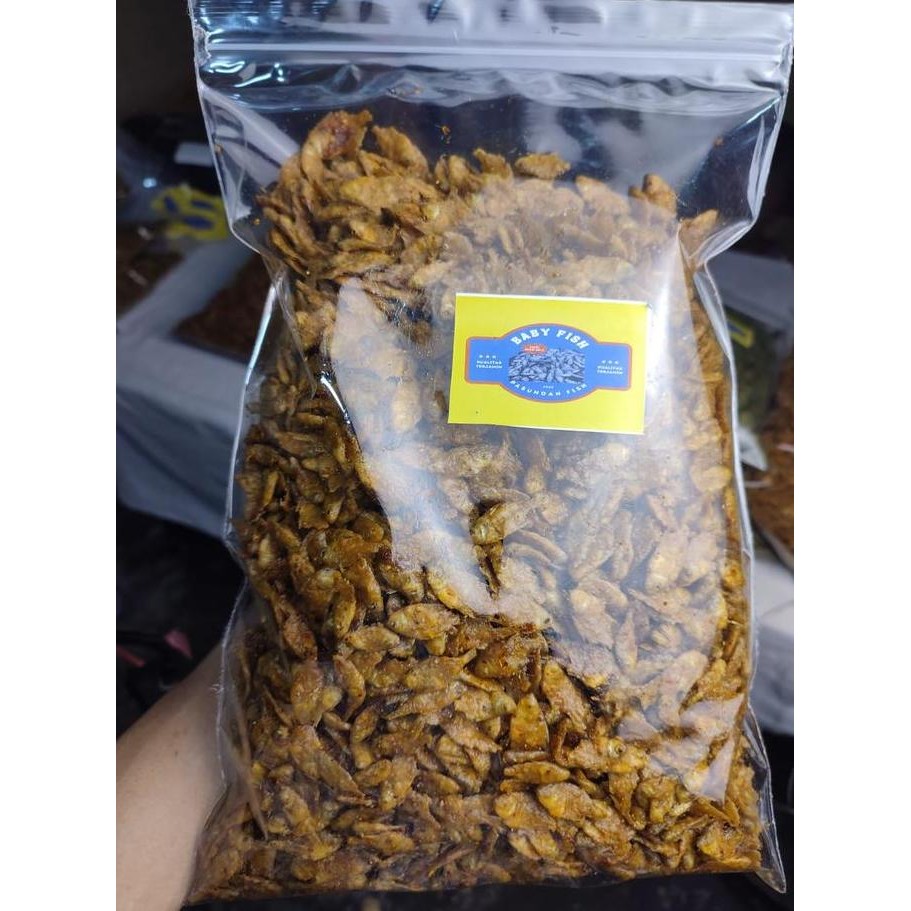 

Baby fish crispy 1kg rasa seblak pedas Camilan Food Kering Snack