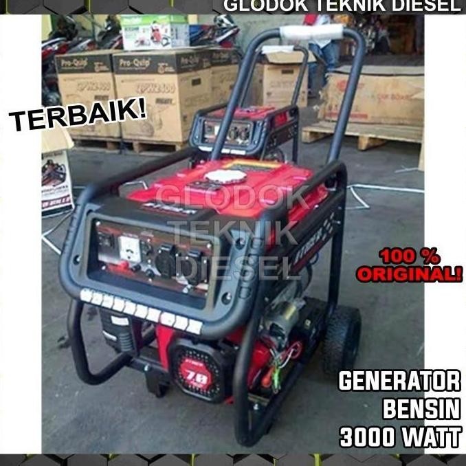 ready  TIGER GENSET GENERATOR 3000 WATT ELEKTRIK STARTER ORIGINAL TERBAIK