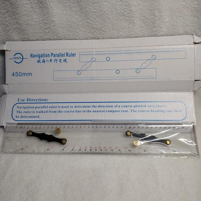 

Mistar Jajar Peta 450Mm Navigation Parallel Ruler New Stok