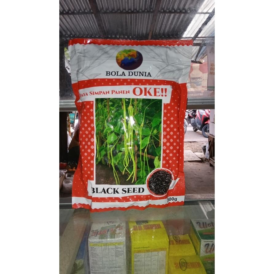 Benih Kacang Panjang Bola Dunia Black Seed 500Gr Ekp Okt 2026 - Benih Unggul Siap Tanam