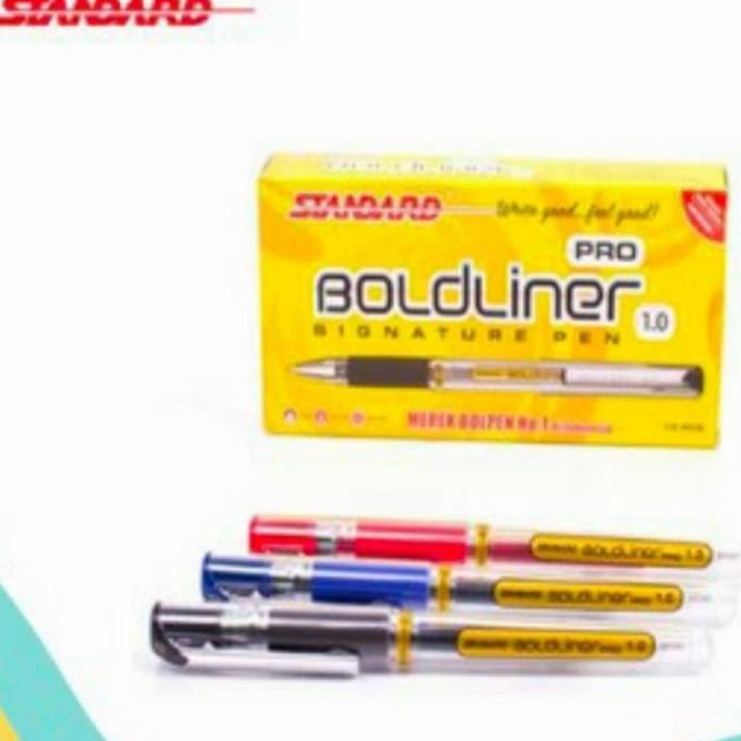 

Pulpen Boldliner Pro 1.0 Standard Selusin (12Pcs) New Stok