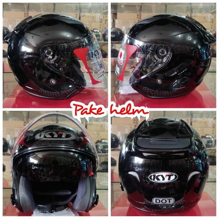 Pdp Helm Kyt Galaxy Slide Solid Hitam Doff Original 100%
