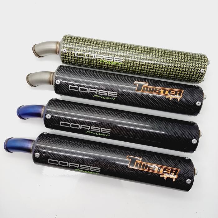 Ttp Slincer Silincer Knalpot Carbon Corse Project Ninja R/Rr 2Tak Original