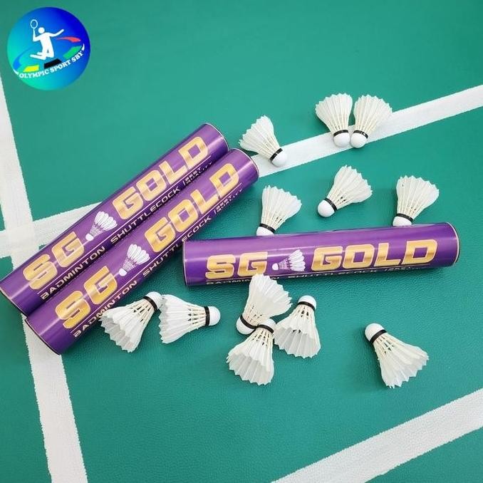 TERBARU - Shuttlecock SG GOLD (feather shuttlecock)