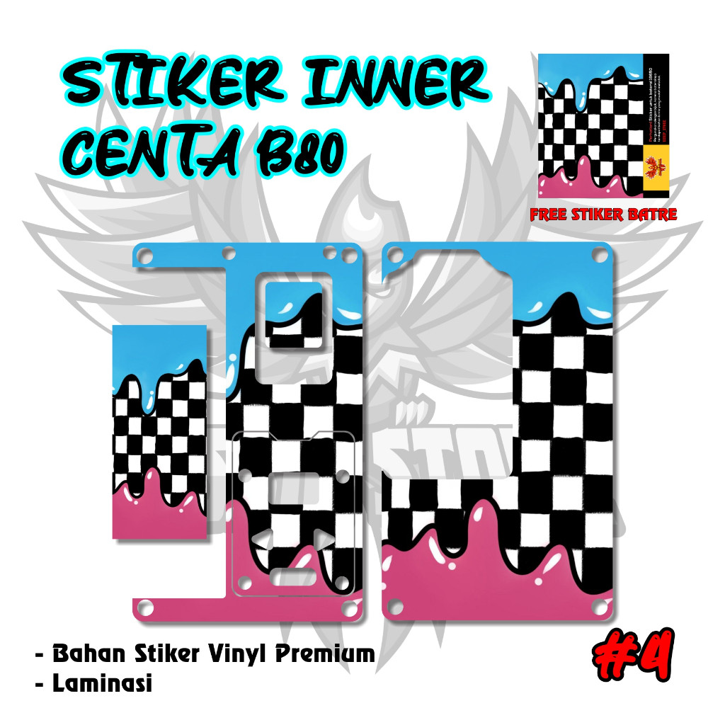 

Get2pcs Stiker Centa B80 Part 4 Garskin Casing Motif Dan Bisa Custom Bayar Ditempat