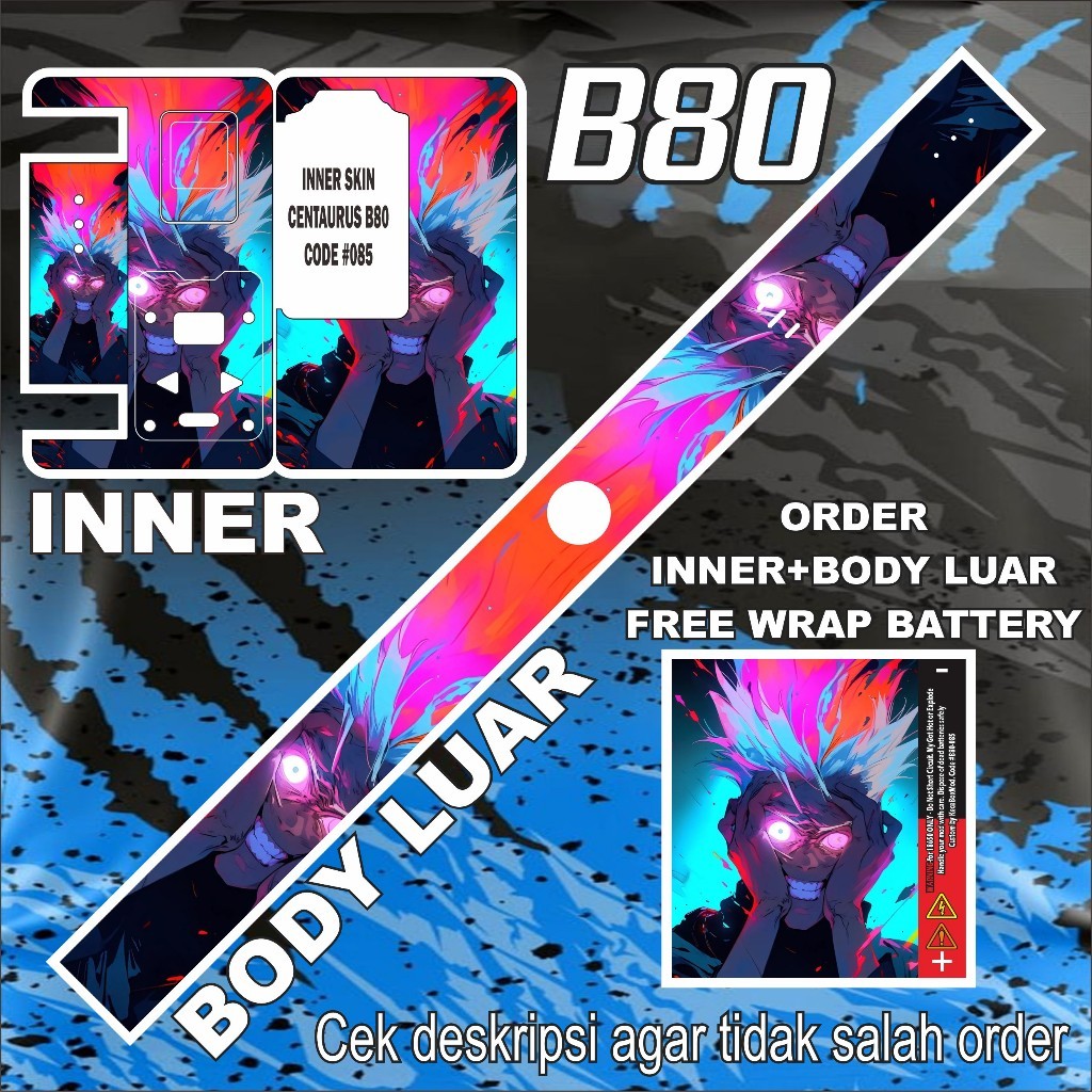 

Get2pcs Stiker B80 85 Garskin Casing Motif Dan Bisa Custom Bayar Ditempat