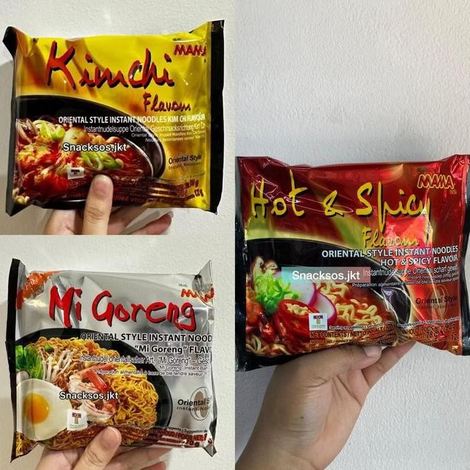 

MAMA ORIENTAL STYLE INSTANT NOODLES KIMCHI SOUP / MI GORENG / HOT & SPICY - MIE THAILAND