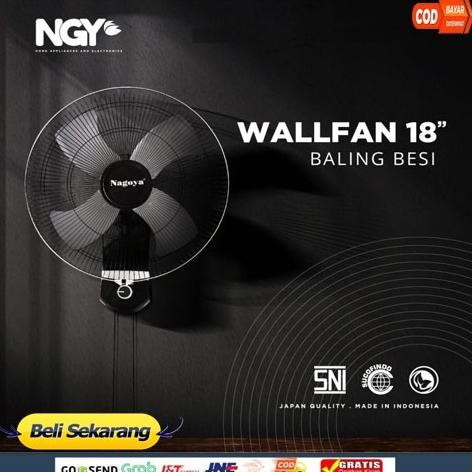 Kipas Angin Dinding Gantung Besi 18 inc / Nagoya Tornado Wall Fan NG-18WF