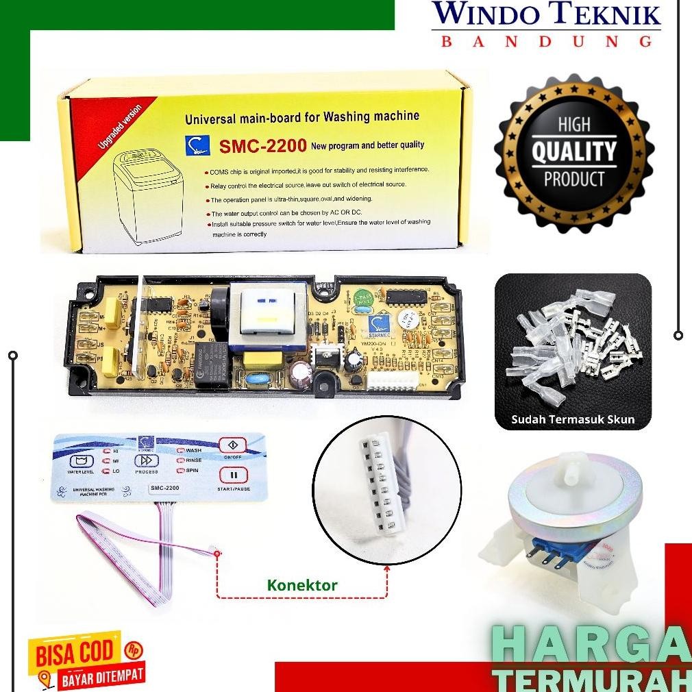 PCB UNIVERSAL SXY2200 | MODUL MULTI MESIN CUCI SMC2200 | PCB MESIN CUCI MULTI SXY2200 DiM