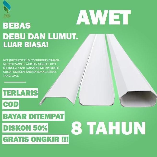 Talang Air Pvc Gully Trapesium Peralatan Hidroponik Berkebun Alat Hidroponik Berkebun Taman A1 Terba