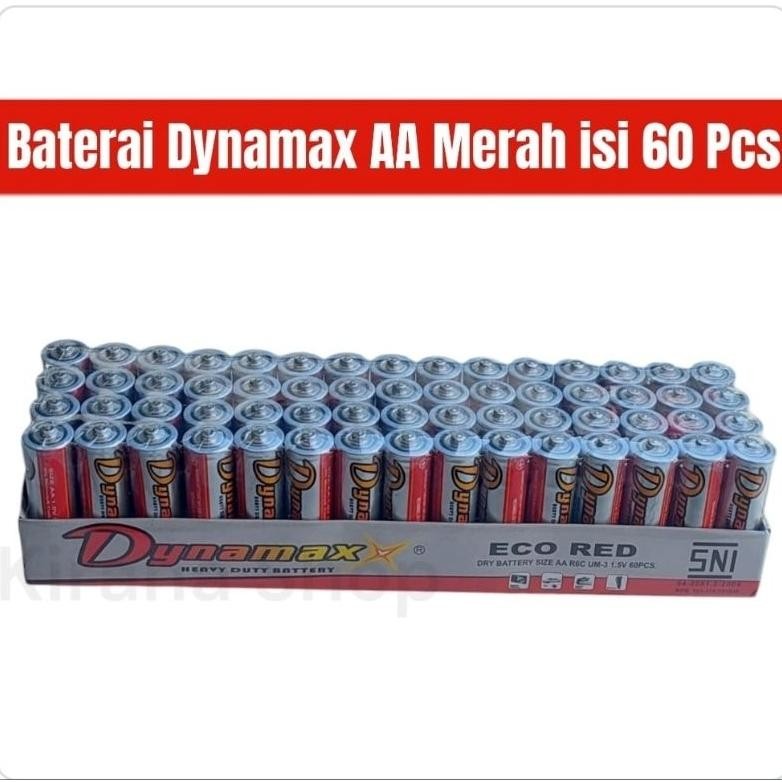 Baterai Dynamax AA / A2 Merah Isi 60 Pcs / AA60MRHDMX DiM