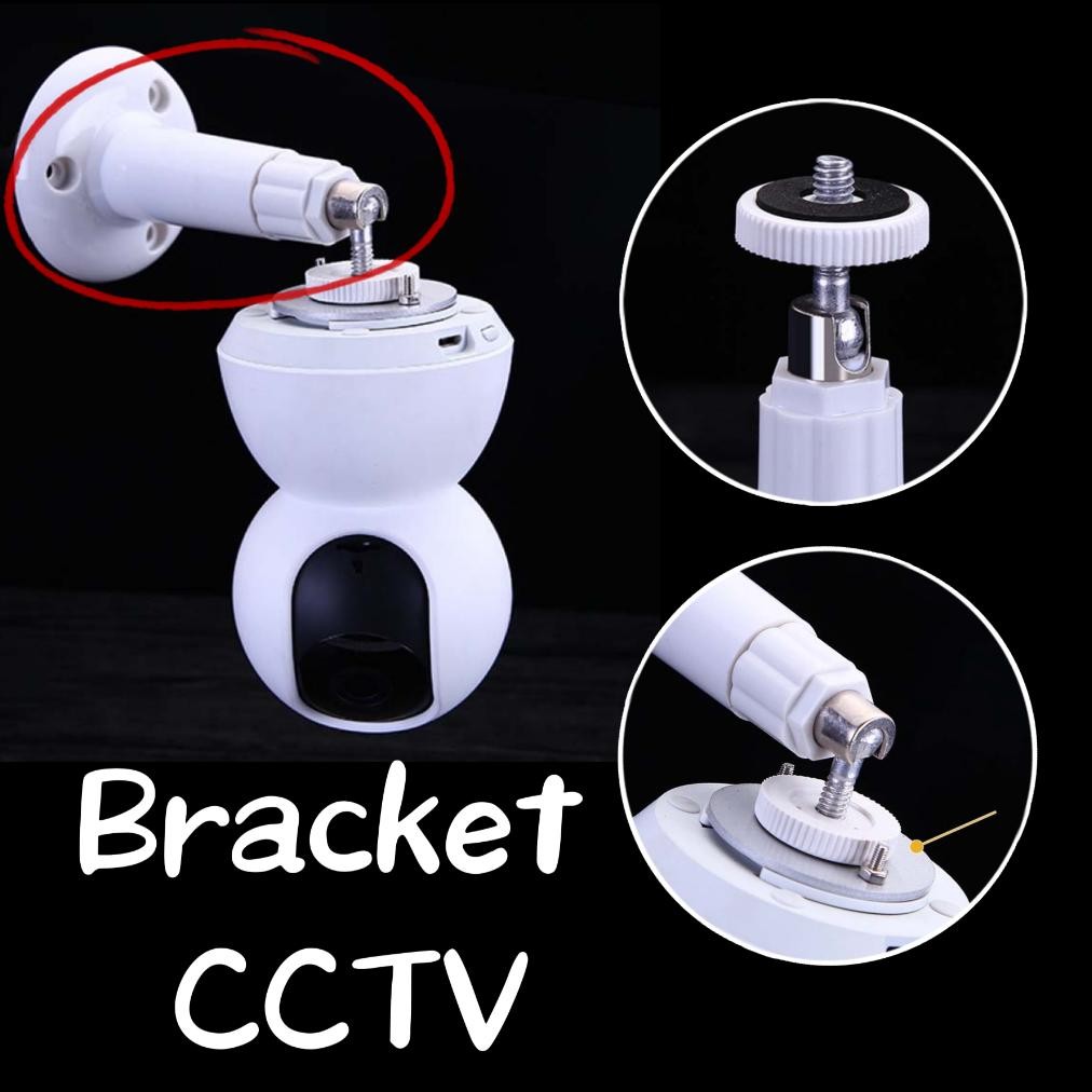 Dudukan CCTV Xiaomi Wall Mount Bracket Holder CCTV Braket CCTV Bracket Monitor Wall Untuk Xiaomi Ip 