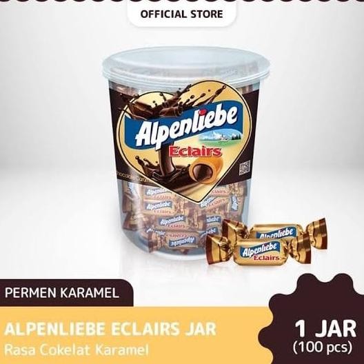 

Alpenliebe Eclairs Chocolate Caramel Jar 360 Gr (100 Pcs)