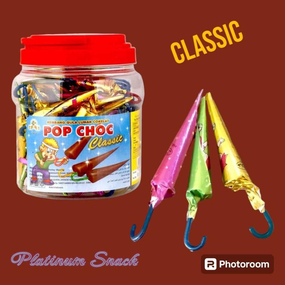 

Pop Choc Classic | Cokelat Payung | Isi 50 Pcs | Pusan