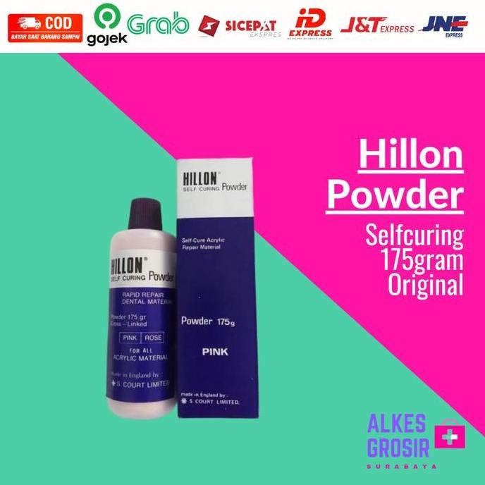 Hillon Powder Self Cure Curing 175Gram Original Hilon Dental Gigi