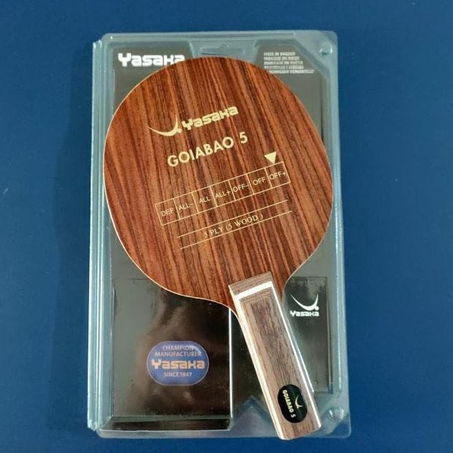 TERLARIS Yasaka Goiabao 5 St Blade Bat Bet Kayu Tenis Meja Pingpong Dnanda.Id