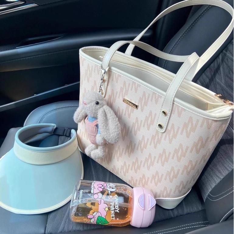 ABS READYFrs Home Tas Jinjing Wanita Baru Berkapasitas Besar untuk Ruang Kelas Siswa Tas Jinjing Wan