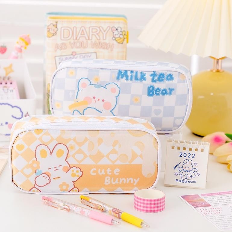 

Gfd-12 Kotak Pensil Anak Korea Susun Besar Jumbo Catur Beruang Tempat Pensil Pouch Sekolah Anak Cewek Kiyowo Gfd-12
