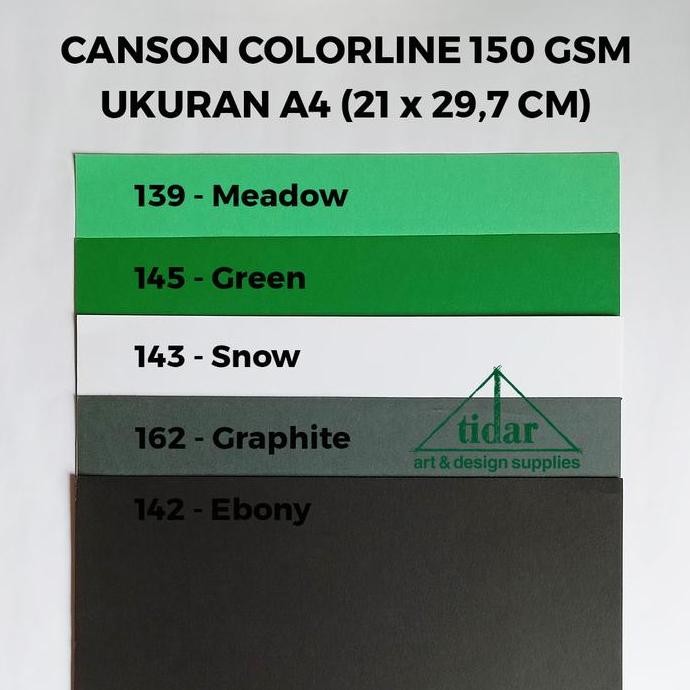 

Canson Colorline Paper 150 gsm A4 - Kertas Gambar Tekstur Warna Warni