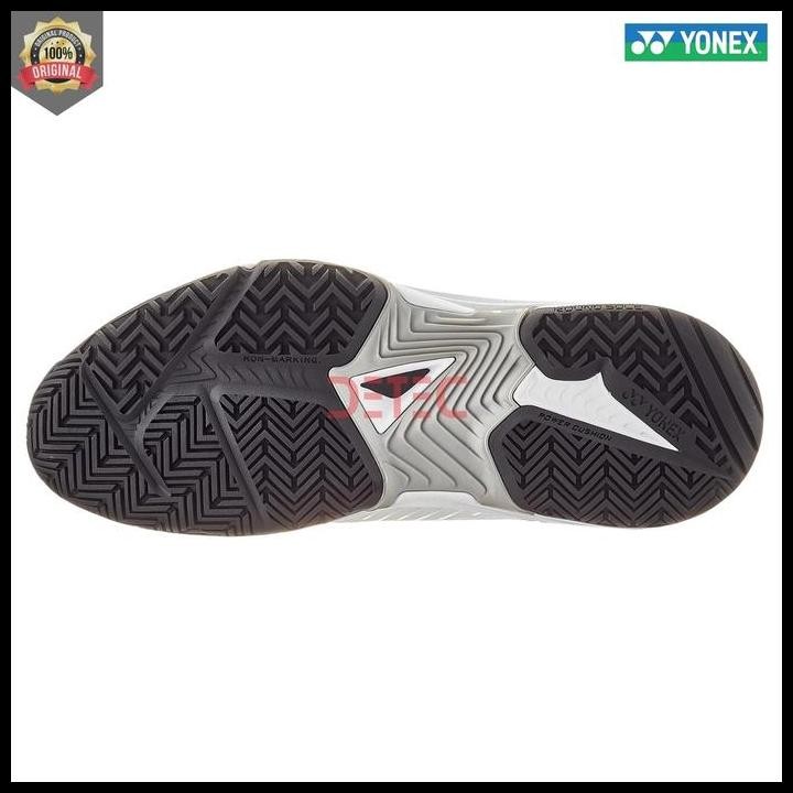 Terlaris Yonex Power Cushion Sonicage 3 Wide Sepatu Tenis - White Black