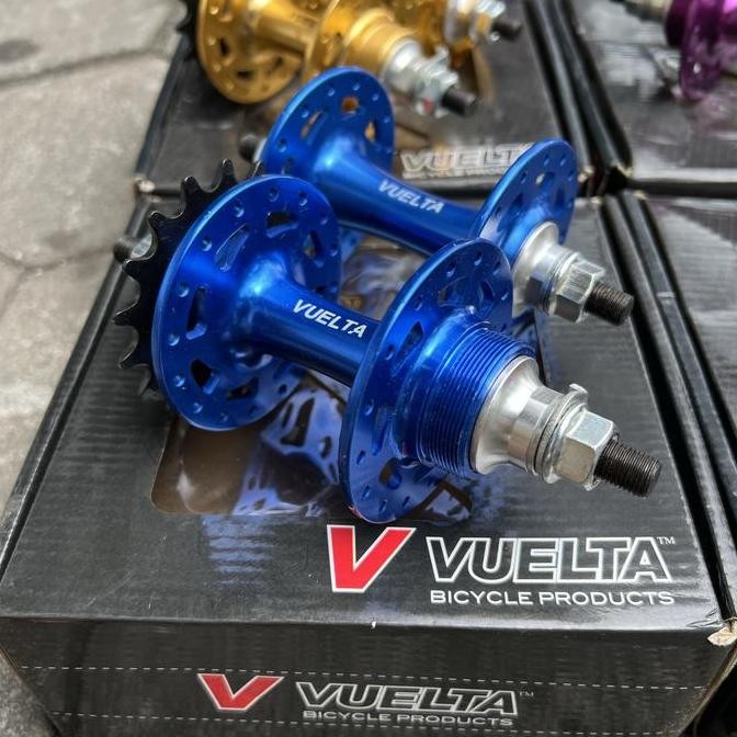 HUB FREEHUB FIXIE 32 HOLE VUELTA BEARING FLIP FLOP COG LOCK 17T TAIWAN