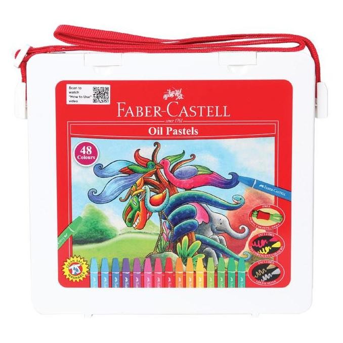 

FABER CASTELL Hexagonal Crayon/ Oil Pastel 48 / 60 / 72 Warna (SET) Crayon