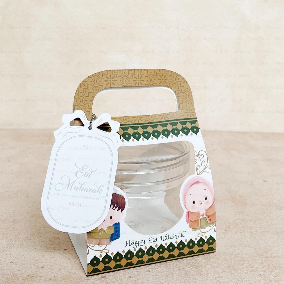 

see-97 fgs-3 Kotak Toples Tabung Box Kue Kering 400ml 600ml 800ml - Packaging Hampers Idul Fitri - Kotak Toples Tabung Lebaran Berkualitas Murah