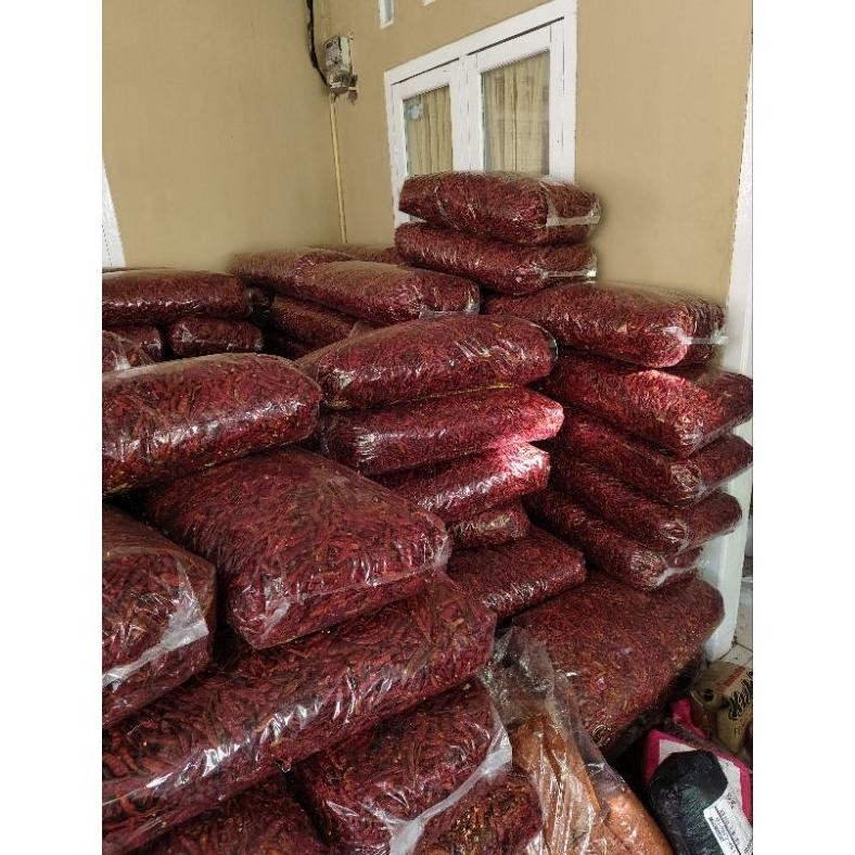 

Berkualitas Tinggi 5Kg Cabe Rawit Teja Kering /1Bal Super Pedas Promo Murah