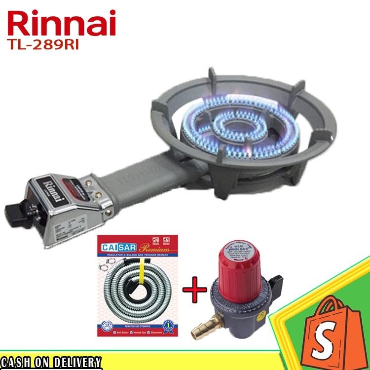 Terlaris Rinnai Kompor Mawar Tl 289Ri (1 Tungku) Garansi Resmi/Kompor Cor Rinnai Api 1000/Kompor Cor