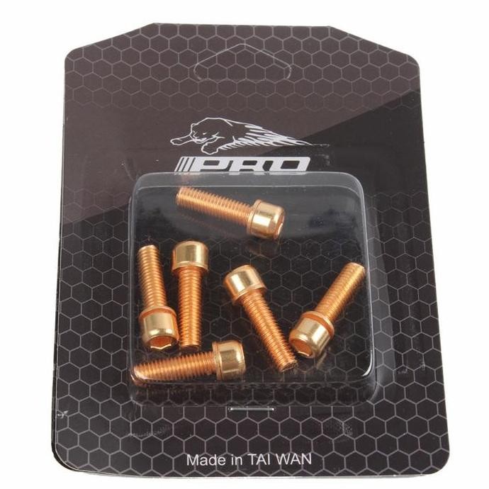 Baut Stem Sepeda Mtb M5 Bolt Rainbow IIIPRO 18MM Original