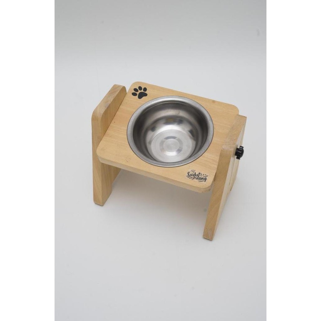 Tempat Makan Kucing Dan Anjing Kayu