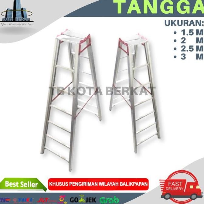 Promo / Terlaris TANGGA ALUMUNIUM LIPAT/ TANGGA LIPAT ALUMINIUM Terbaik