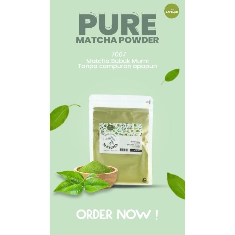 

Murah Bubuk Minuman Pure Matcha 100Gr / Pure Matcha Premium Berkualitas / Cafelab