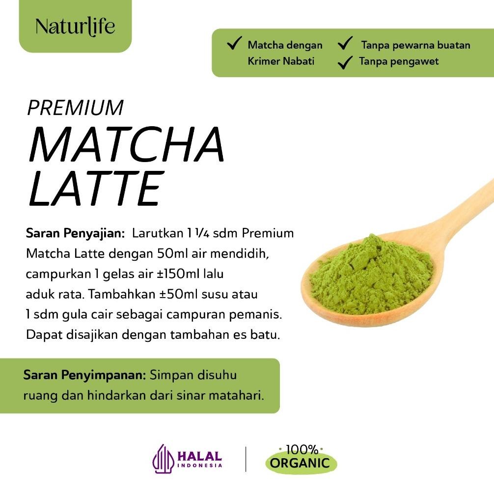 

Promo (Re-Launch) Matcha Latte Bubuk Naturlife 175G / Bubuk Matcha Minuman Premium 100% Murni / Pure Matcha Powder Untuk Minuman / Matcha Asli/ Matcha Powder Premium / Heizl Matcha / Homelab Matcha Powder
