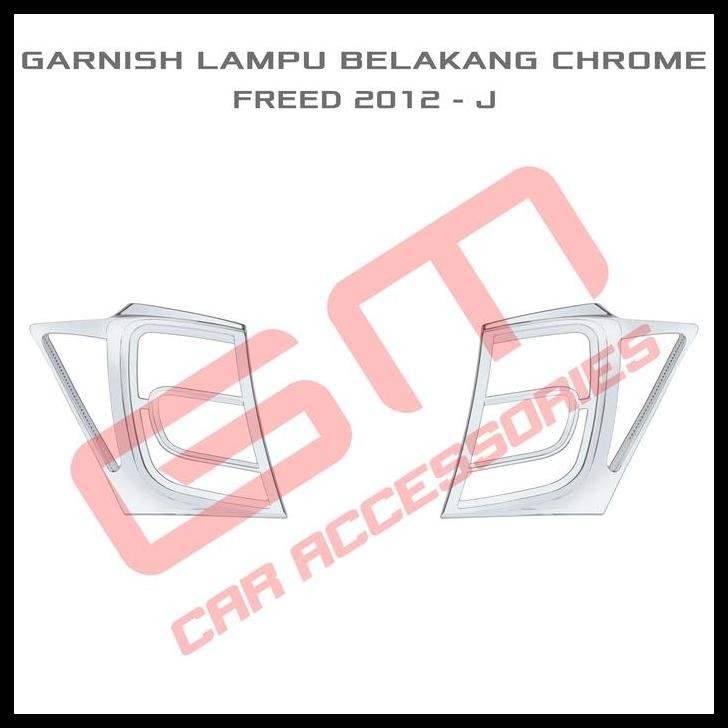 TERBARU GARNISH LAMPU BELAKANG CHROME FREED 2012 - J 