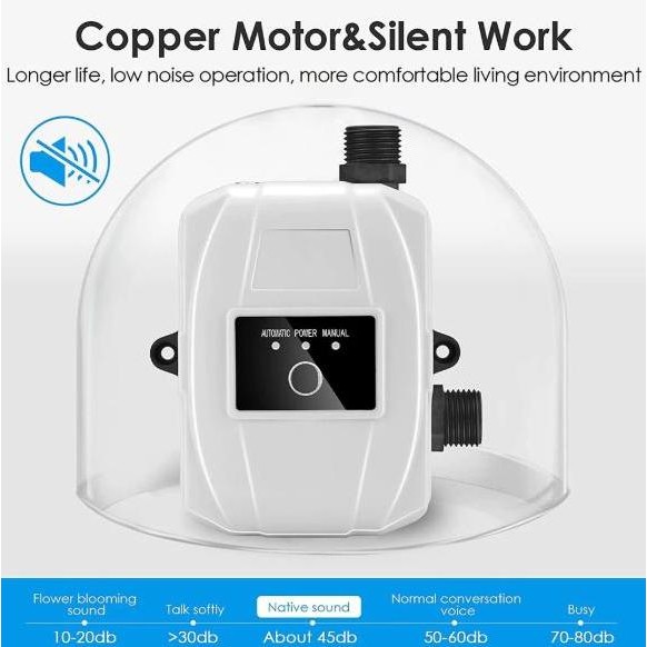 Promo / Terlaris Pompa Booster Pendorong 150Watt Booster Pump Otomatis 35L/menit Mesin Pendorong Sho