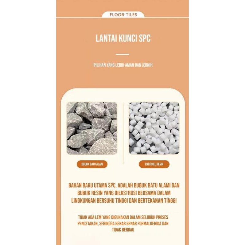 Sj Spc Lantai Kayu 5.5Mm Lantai Klik Wood Stone Series Kayu Ixpe Busa Foam Vynil Klik