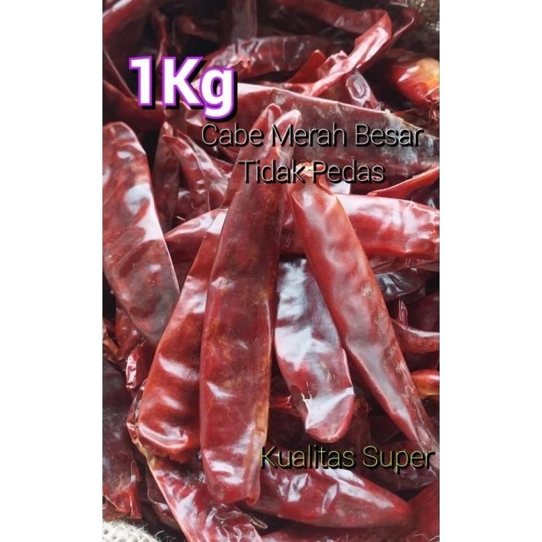 

Promo Bulan Ini Promo !! 1Kg Cabe Merah Besar Kering Tidak Pedas