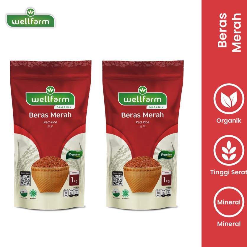 

Wellfarm Beras Merah Organik 2Kg Wangi Spesial Bundle