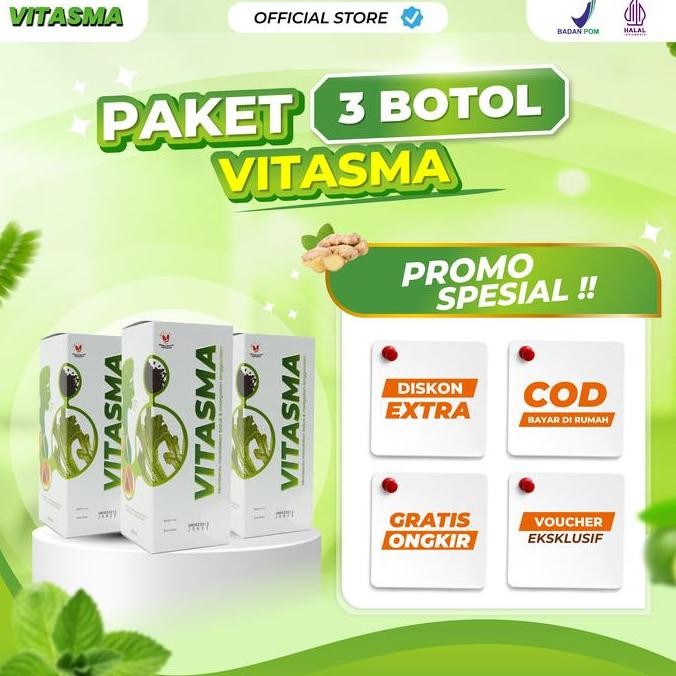 

TERMURAH [SPESIAL] VITASMA 3 BOTOL - MADU HERBAL MASALAH PERNAPASAN & PARU-PARU - BPOM & HALAL