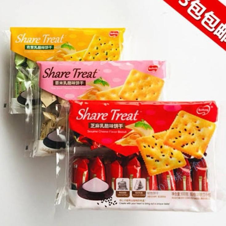 

Bairong Share Treat Biscuit 300Gr Isi 16Park