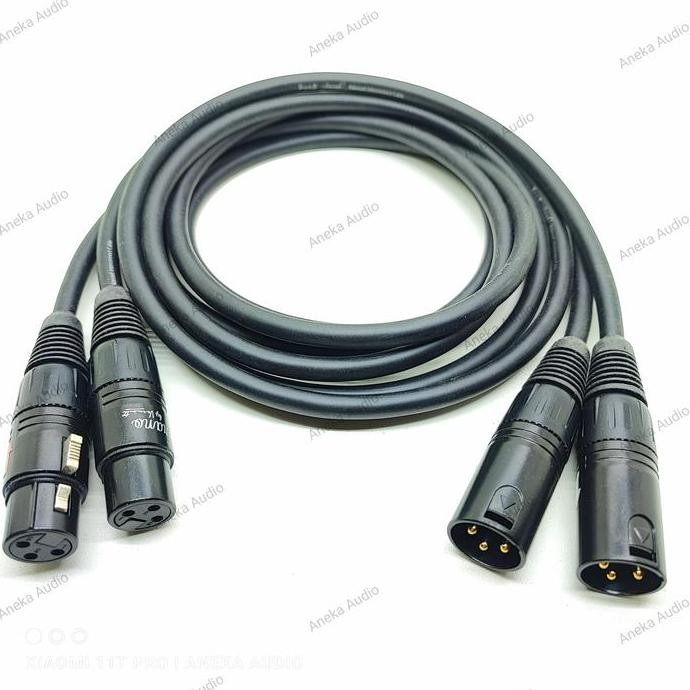 BARU KABEL XLR TO XLR VERMOUTH KABEL BALANCE MIXER KARAOKE / MIC ORIGINAL