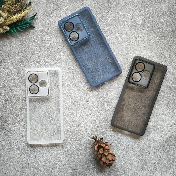 diskon softcase realme gt 6 5g dual tone - casing warna ring camera protector gt6