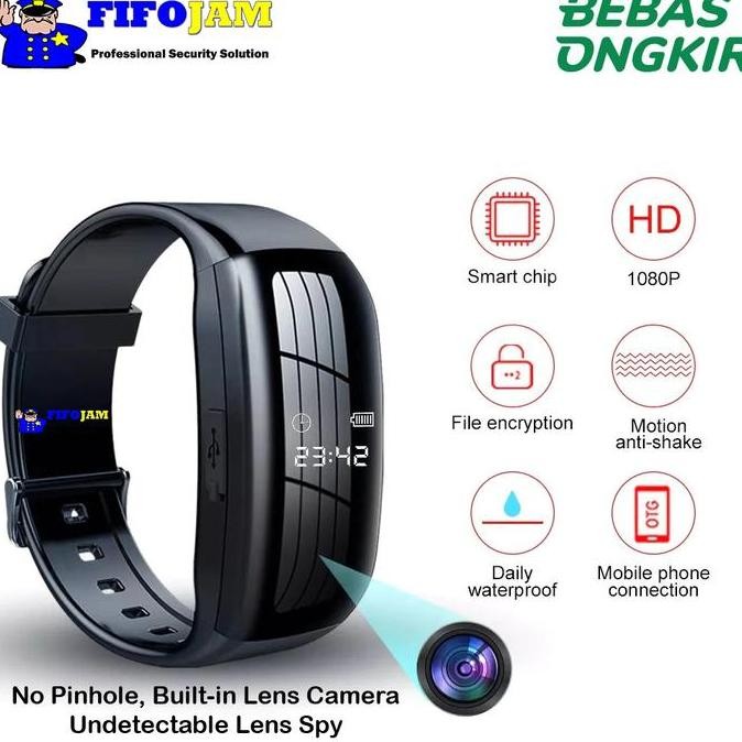 diskon fifojam spycam watch kamera jam tangan spy camera 1080p fhd cctv tersembunyi original