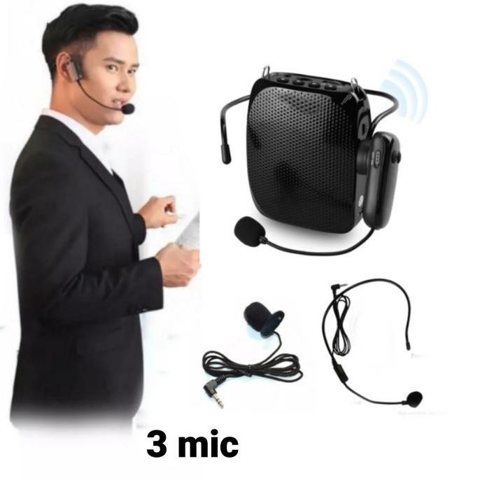 BARU MEGAPHONE WIRELESS SKY + MIC JEPIT & BANDO - SPEAKER PINGGANG PORTABEL