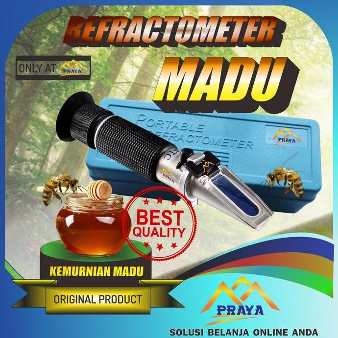 

TERMURAH HONEY REFRACTOMETER ALAT UKUR KADAR KEMURNIAN MADU MURNI AKURAT