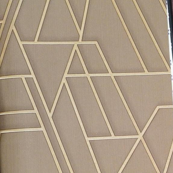 

Wallr Warna Sugar Brown Paduan Gold Bahan Tebal Embos 15 Meter